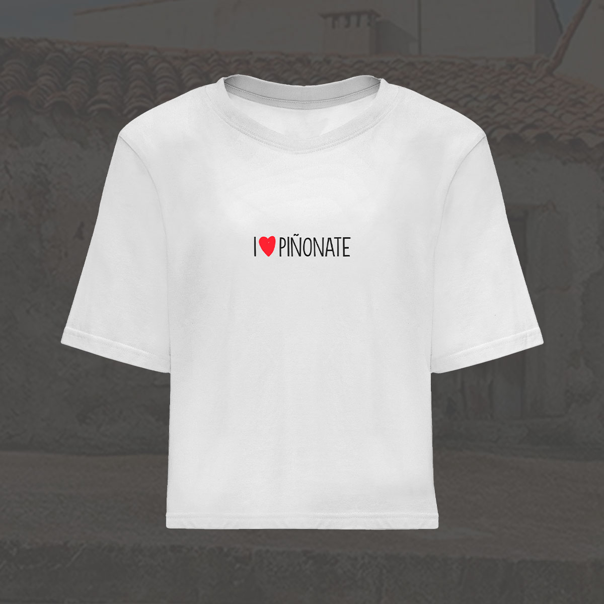 Camiseta mujer talle corto "I Love Piñonate" 2 Camiseta de extremadura - I Love piñonate