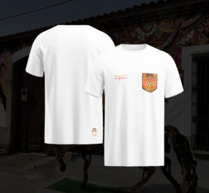 Camiseta blanca adulto corte clásico "Los cariños míos, los que me dinguelan"